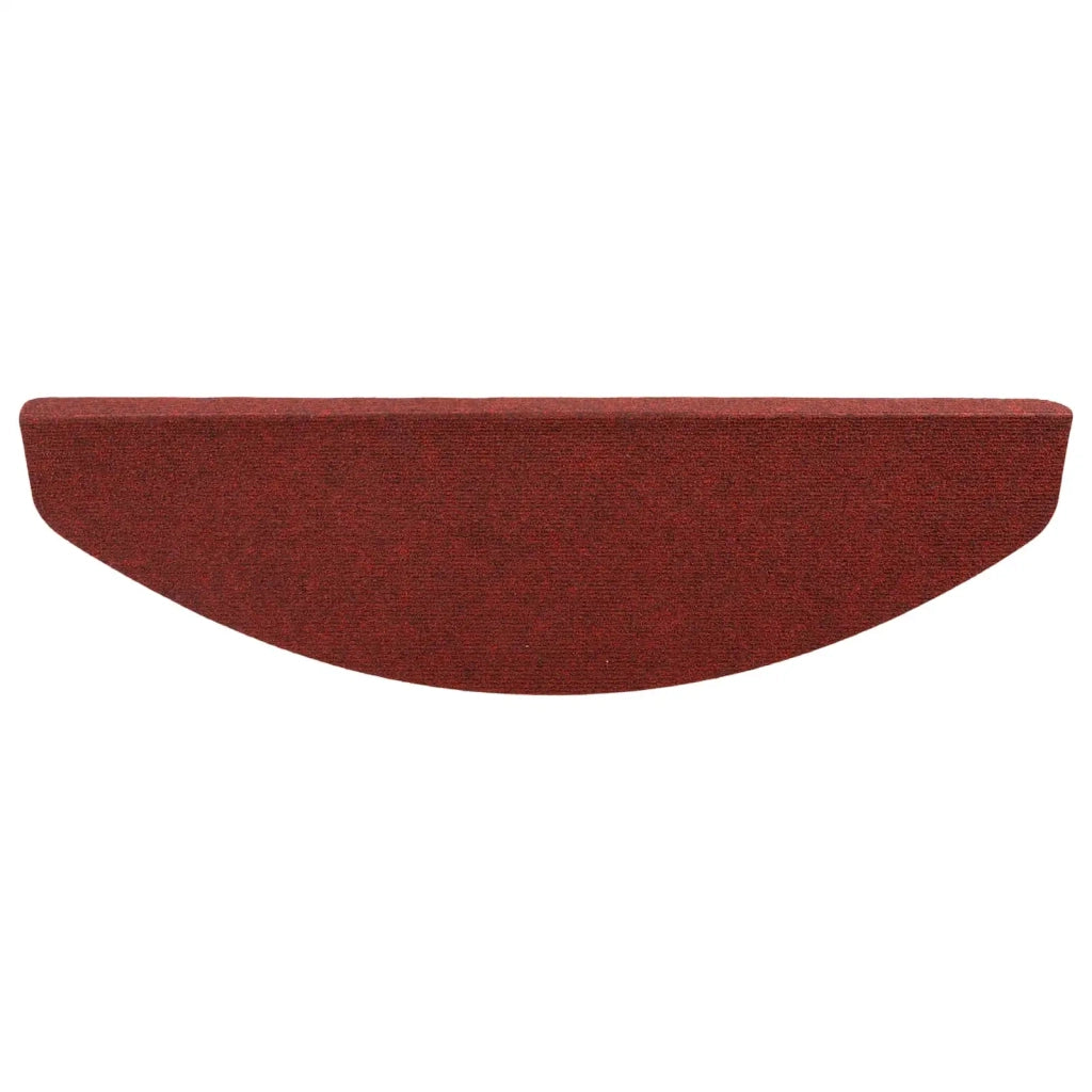 Tappetini per scale autoadesivi 15 pcs Rosso 80 x 28 x 3,5 cm 42040597