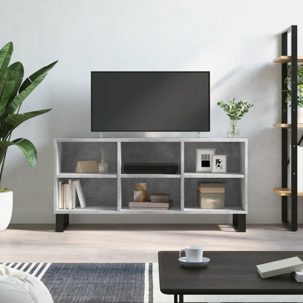 Mobile per TV-Credenza TV-Console TV Grigio Cemento 103,5x30x50 cm Legno Multistrato 213765