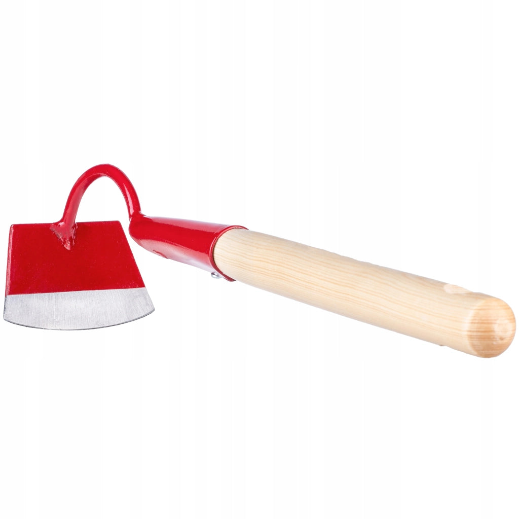 Zappa da giardino forgiata KADAX da 10 cm per estirpare le erbacce, con manico in legno.