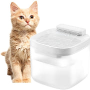 Fonteino acqua per gatti da 3L, fonteino acqua silenzioso per gatti, fonteino acqua per gatti con illuminazione a LED