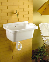 Lavatoio 50x34x21cm in Polipropilene 13,5l Forlani Wash Bianco