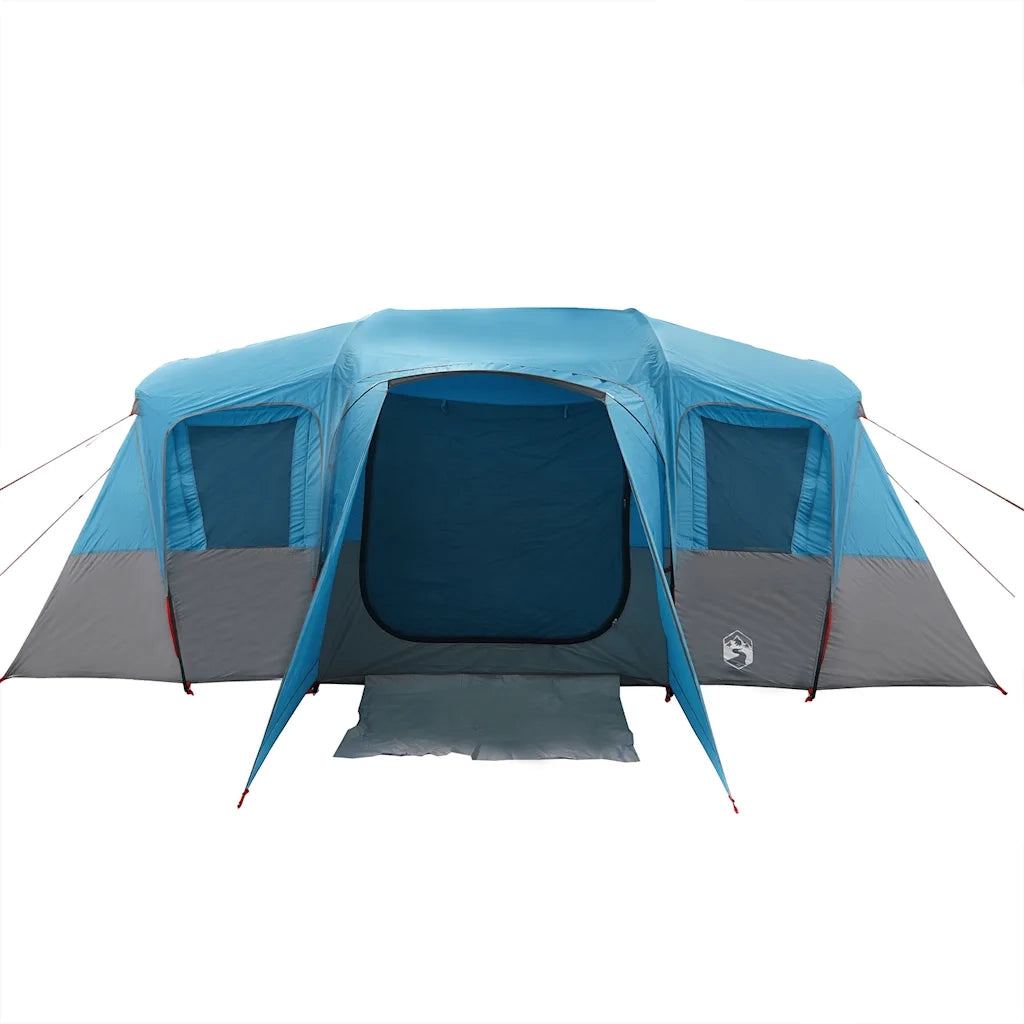 Tenda Familiare a Tunnel per 16 Persone-Tenda da campeggio Blu Impermeabile