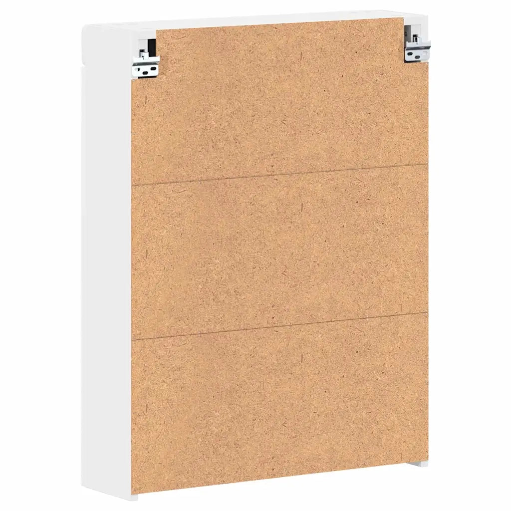 Mobiletto per specchio da bagno TULUM Bianco 60 x 16,5 x 78 cm