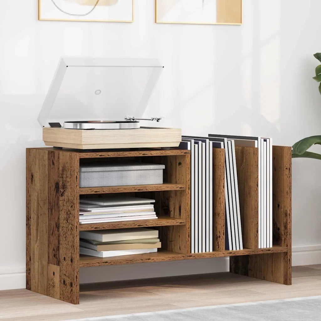 Mobile porta vinili Legno vecchio 78.5 x 35 x 45 cm CFW2327456