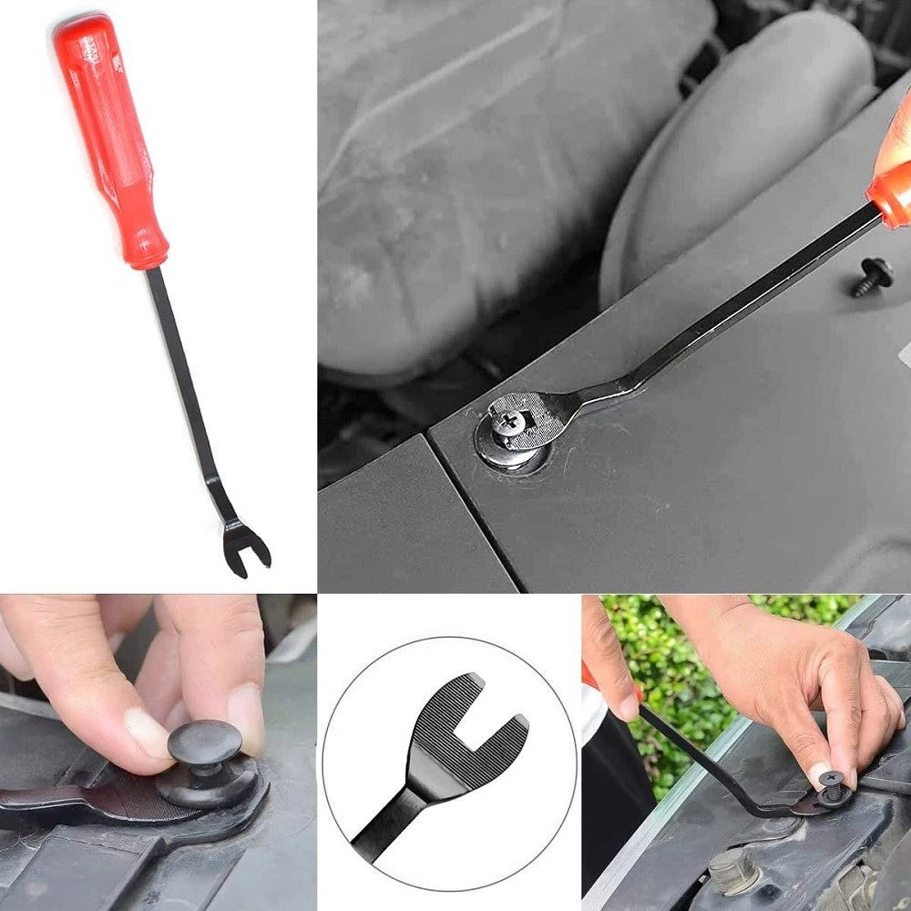 Trade Shop - Set 229pz Clip Di Fissaggio Auto Rivetti Plastica Strumento Rimozione Pannello -