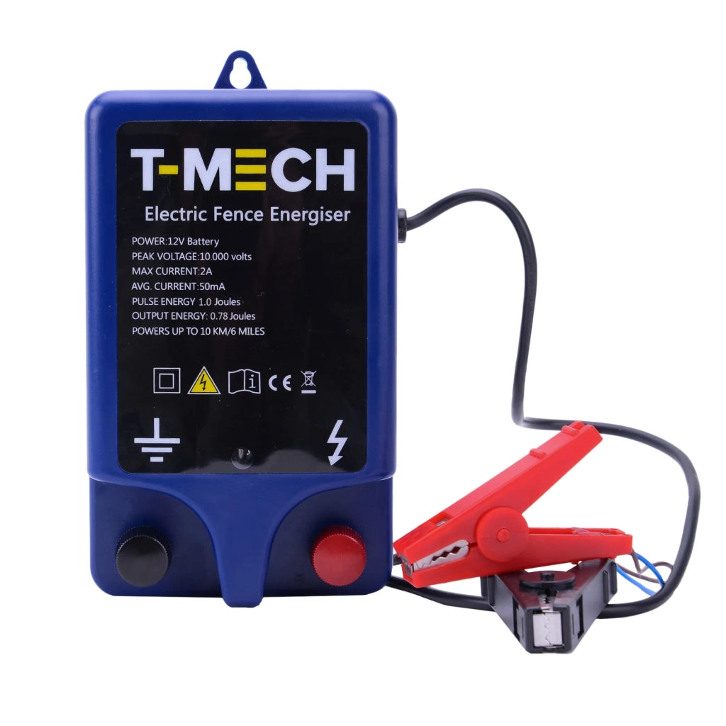 Elettrificatore a Batteria per Recinzioni per Animali 10000 volt Copertura 10km