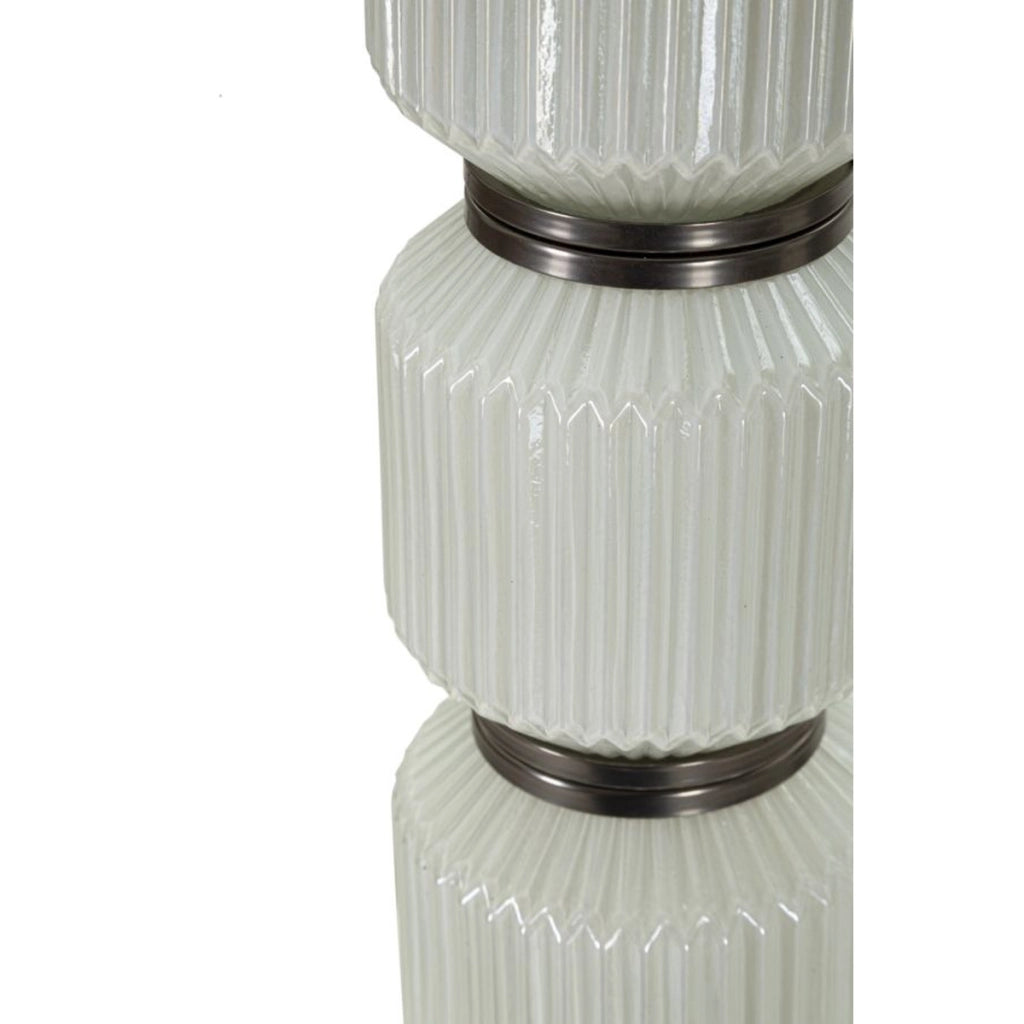 Lampada da Terra VKH216, Grigio, Metallo, 42,5x42,5x163 cm