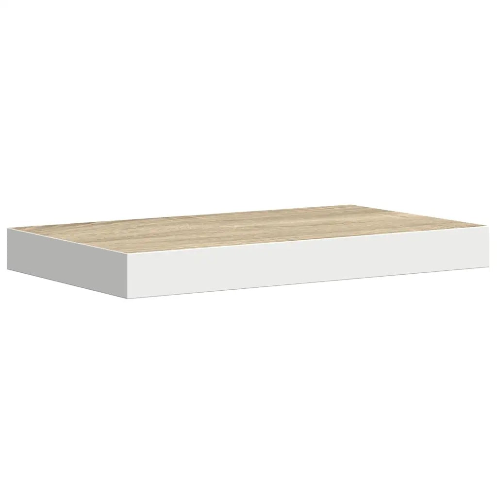 Scaffale a Parete Rovere e Bianco 50x23x3,8 cm in MDF cod mxl 33017