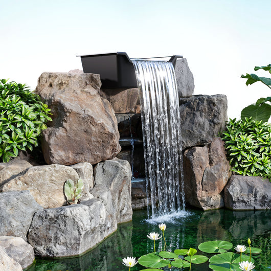 Vasca per cascata Vaschetta per ruscello Vasca per corsi d’acqua 60l Stagno