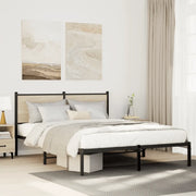 Giroletto senza Materaso in Metallo Rovere Sonoma 137x190 cm 4007715