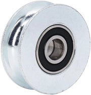 Geleitruota 64mm Diametro Esterno - Carrello di Supporto - Ruota in Acciaio Laminato - Diametro del Foro 15mm - Progetti di Porte a Scivolo - Alta Resistenza - Carrello di Supporto