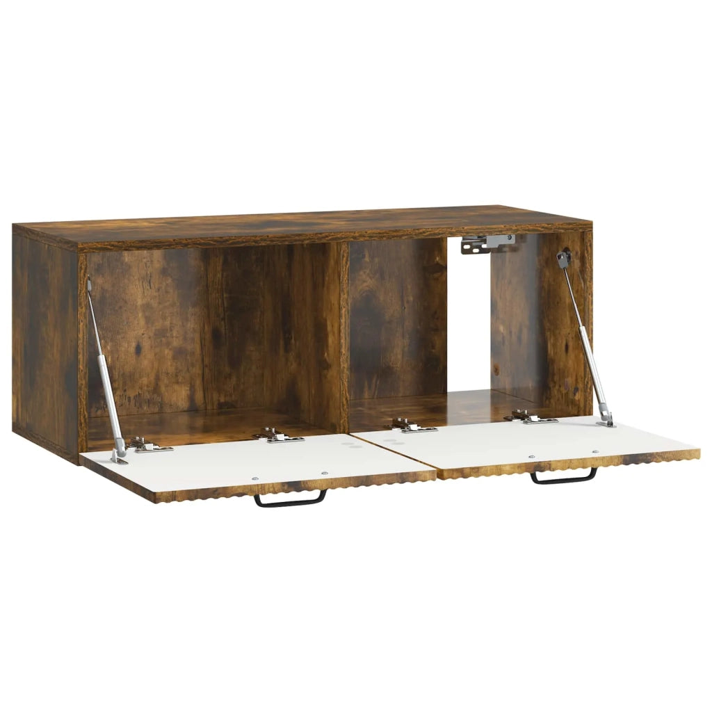 Mobile Porta TV da Muro Rovere Fumo 78,5 x 31 x 30 cm 899060