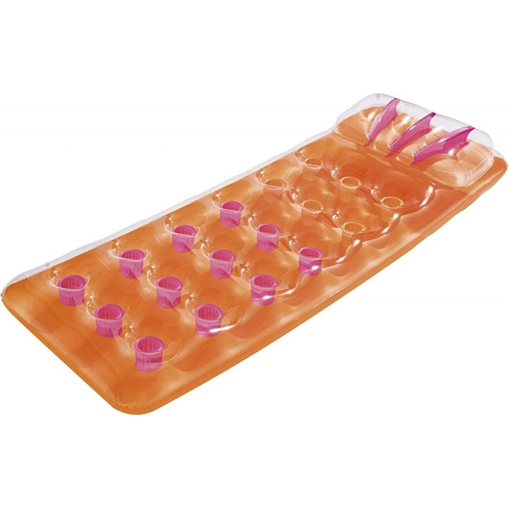 Trade Shop - Materassino Gonfiabile Con Cuscino 18 Buchi 188x71 Cm 3 Colori Estate Piscina Mare 43015 -