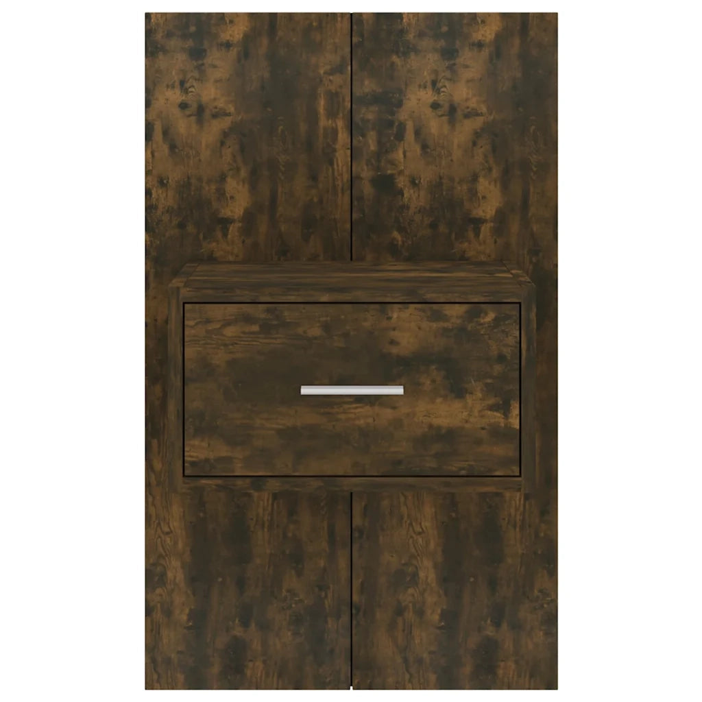 Comodino a Muro Rovere Fumo 816952