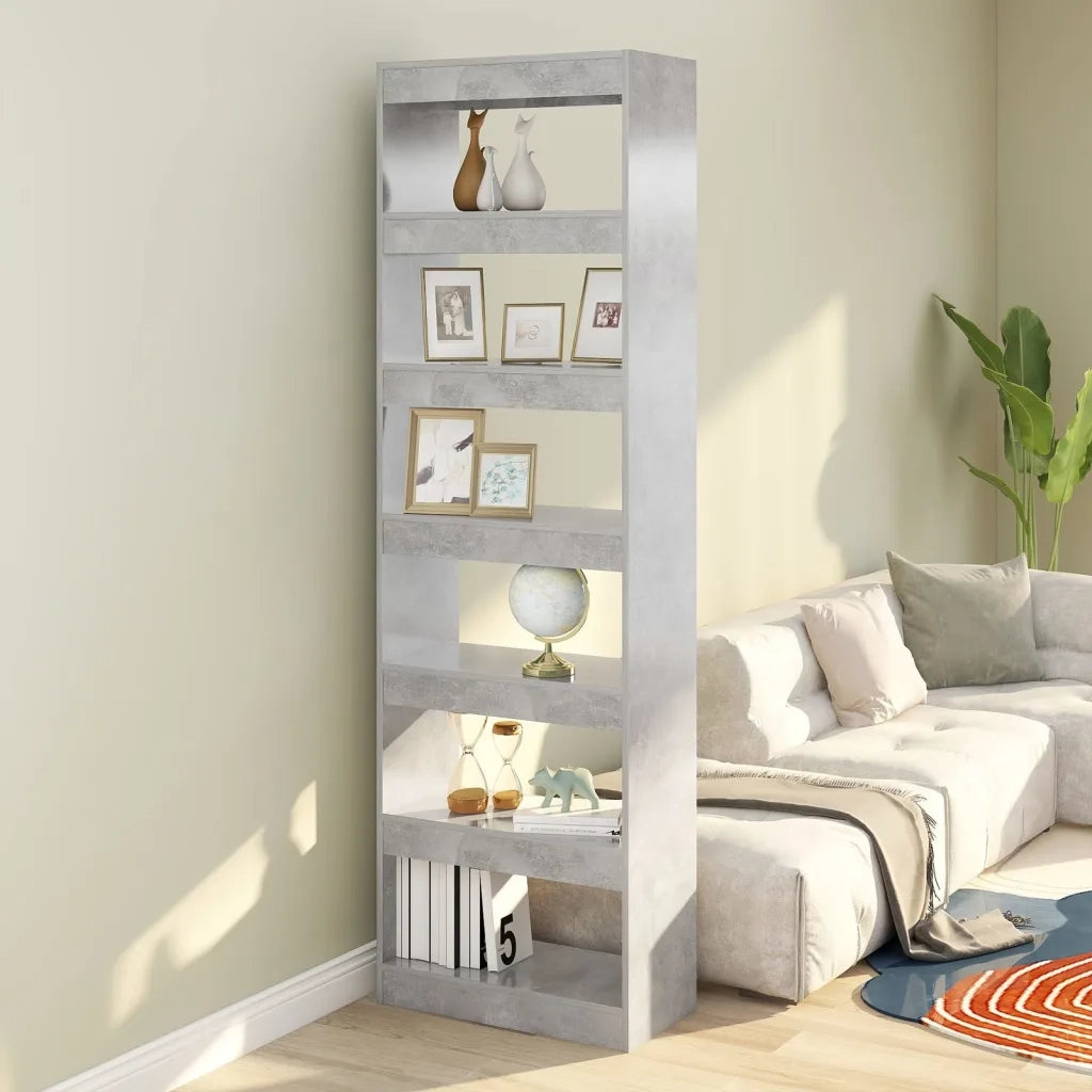 Libreria/Divisorio Grigio Cemento 60x30x198 cm 811686