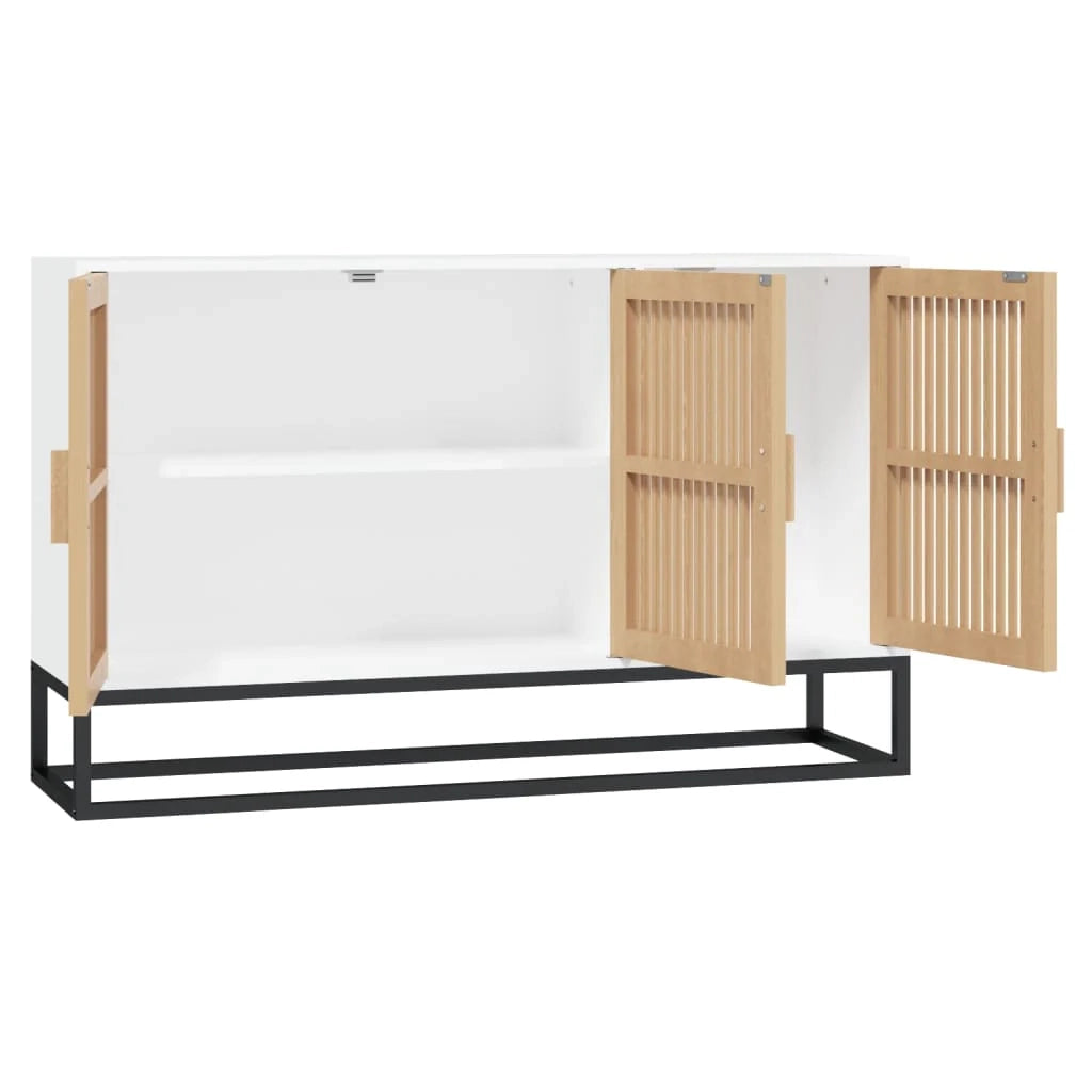 Buffet credenza cassettiera armadio mobile contenitore organizer per cucina soggiorno salotto 105 x 30 x 65 cm legno ingegnerizzato bianco 02_0030190
