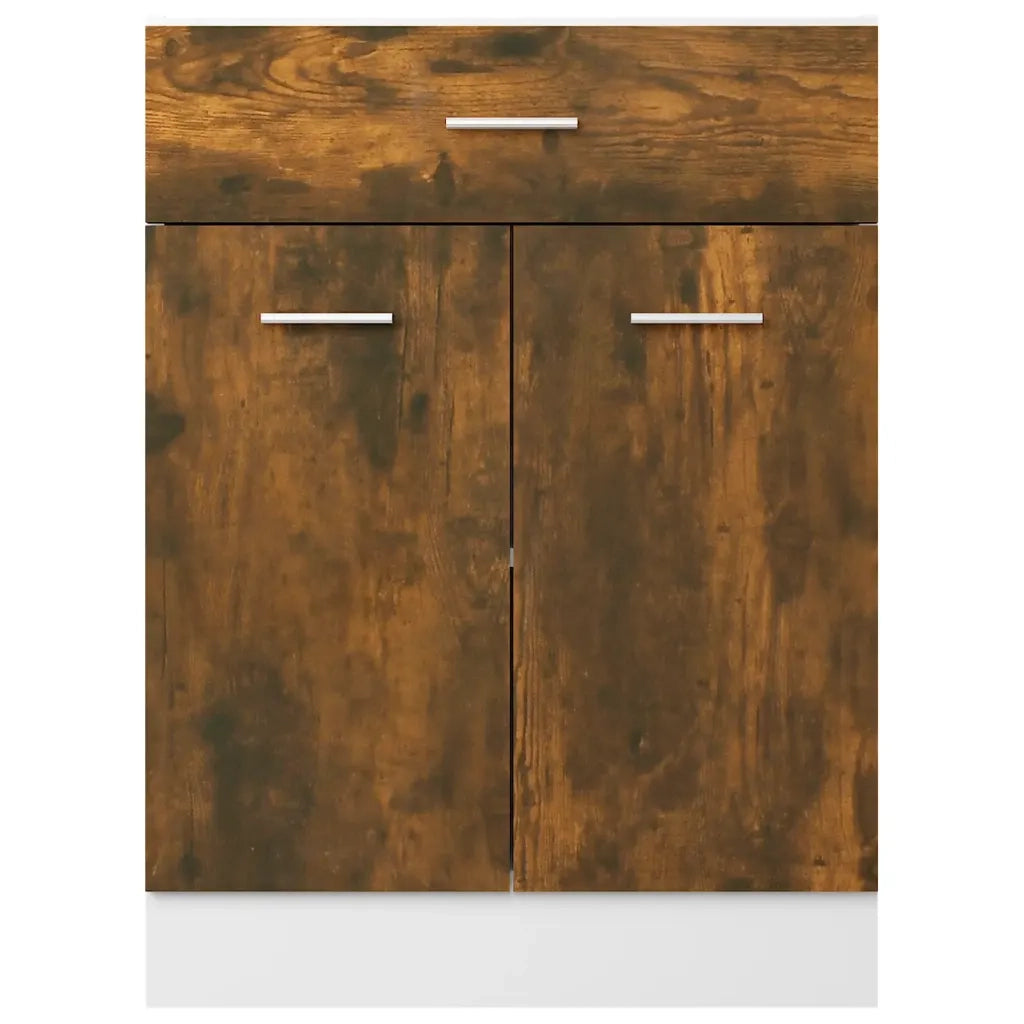 Mobiletto Rovere Fumo 60x46x81,5 cm in Legno Multistrato cod mxl 68761