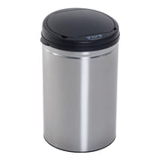 Cestino Automatico 30L con Coperchio Soft-Close e Sensore di Movimento ¨C Zephmum ¨C Nero+Argento
