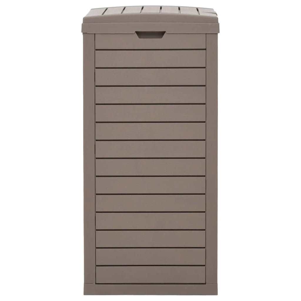 Cestino per Rifiuti da Esterno Marrone 41x41x86cm Polipropilene 364172