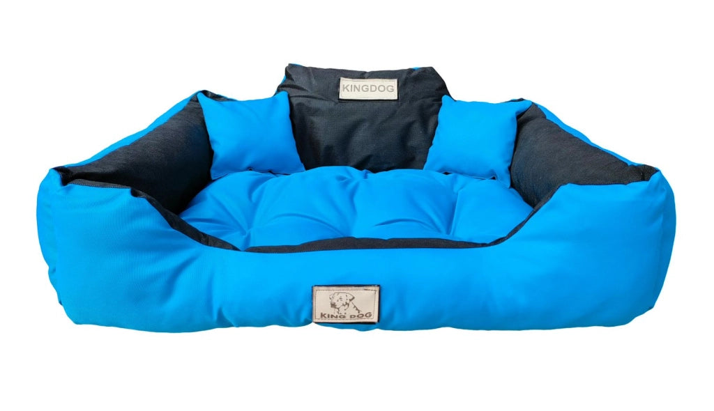 AIO FACTORY 55x45 cm KINGDOG Cuccia per cani impermeabile personalizzabile Blu