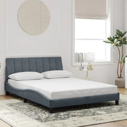 Giroletto senza Materasso Hanko Grigio Scuro 140x200 cm Velluto
