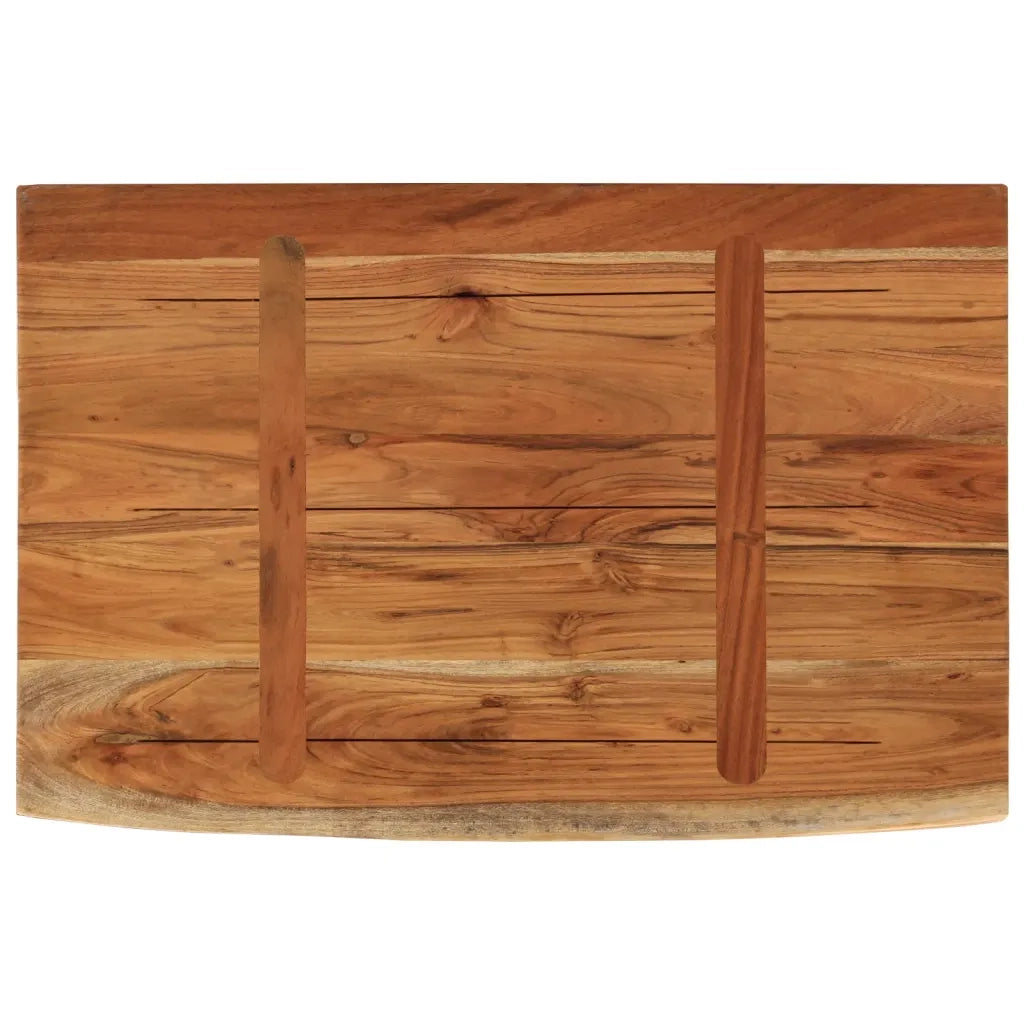 Mensola a Muro 50x30x2,5cm Rettangolare Legno Acacia Bordi Vivi