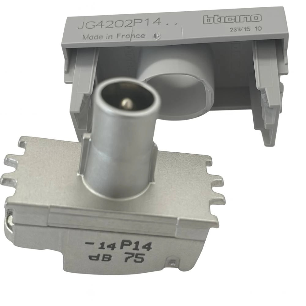 Bticino jg4202p14 matixgo presa coassiale passante 14 db