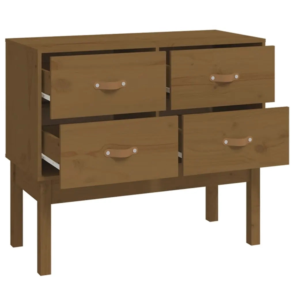 Tavolo Consolle Ambra 90x40x78 cm in Legno Massello di Pino 821742