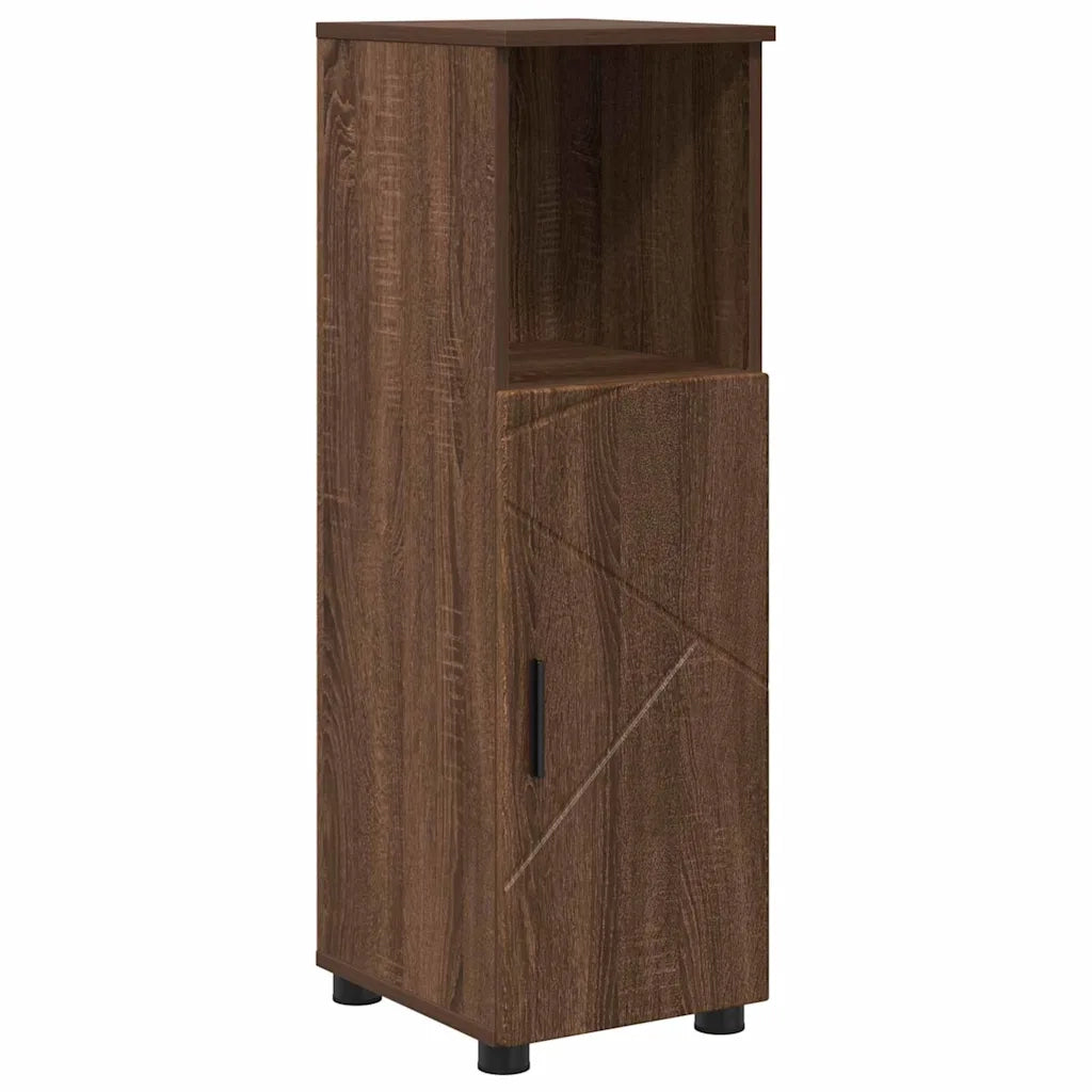 Mobile da Bagno con porta Rovere Marrone 30 x 35 x 95 cm