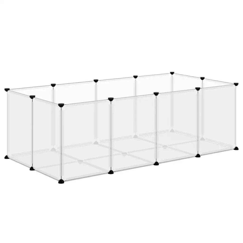 Gabbia per Piccoli Animali Trasparente 144x74x46,5cm PP Acciaio 340572