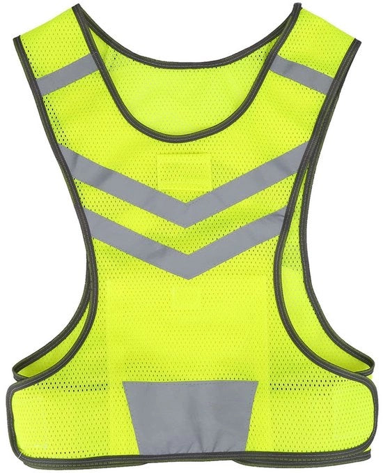 Vestimento di Sicurezza per Bambini con Massima Visibilità - Adattabile - Vestito di Sicurezza per Bambini - Fluorescente - Strisce Riflettenti - Tessuto a Maglia Ultraleggero Polyester