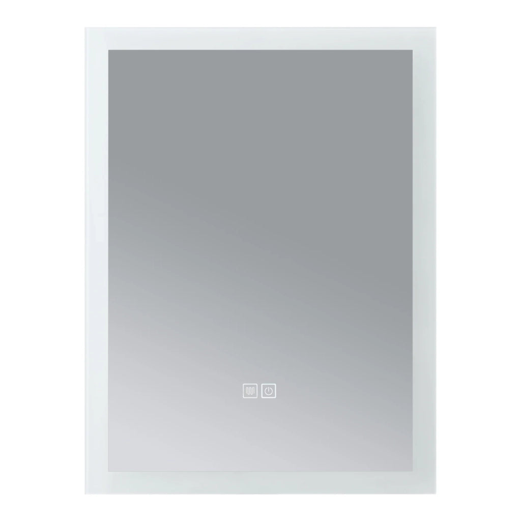 Specchio decorativo moderno a LED per il bagno 60 x 45 x 3 cm bianco 03_0010170