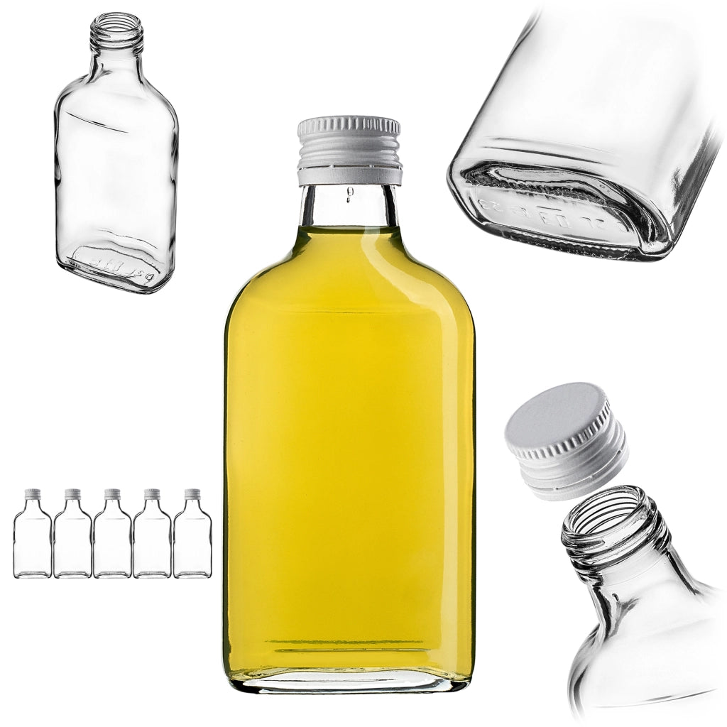 KADAX Butelka piersiówka 200ml BUT200 z zakrętką b