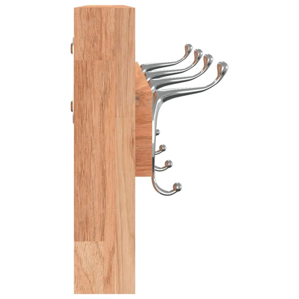 Appendiabiti da parete 42 x 8,5 x 14 cm in legno massello di noce 02_0005469