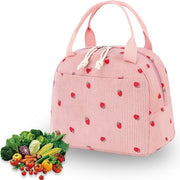 Borsa Picnic Rosa, Borsa Picnic Portatile per Donne, Borsa Picnic per Viaggi, Borsa Picnic Leggera da Lavare per Lavoro Scuola Picnic e Viaggi Borsa Picnic per Spiaggia