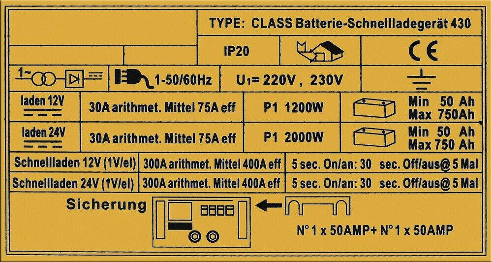 Caricabatterie rapido per moto e auto da 12V e 24V (16_0001704)