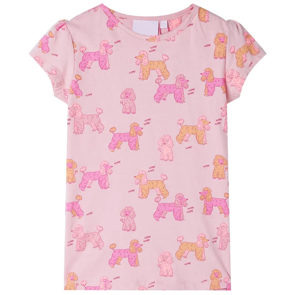 Pigiama da Bambina a Maniche Corte Rosa Chiaro 116 CFW6141055