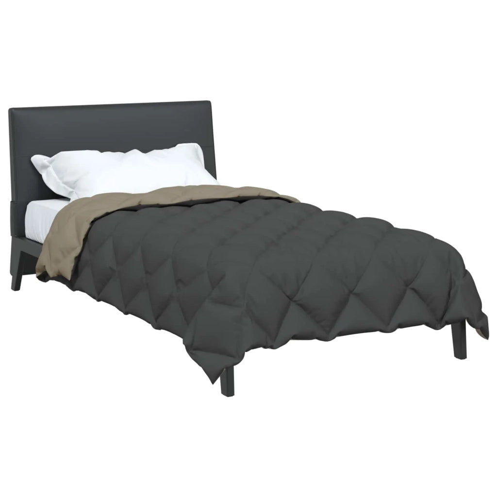 Duvet Invernale Grigio chiaro e Antracite 135 x 220 cm 42025757