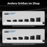 Tubo per piscina nero, 30m Ø 38 mm, sezionabile ogni 1,5 m, galleggiante, in resina 190 g/m Made in EU