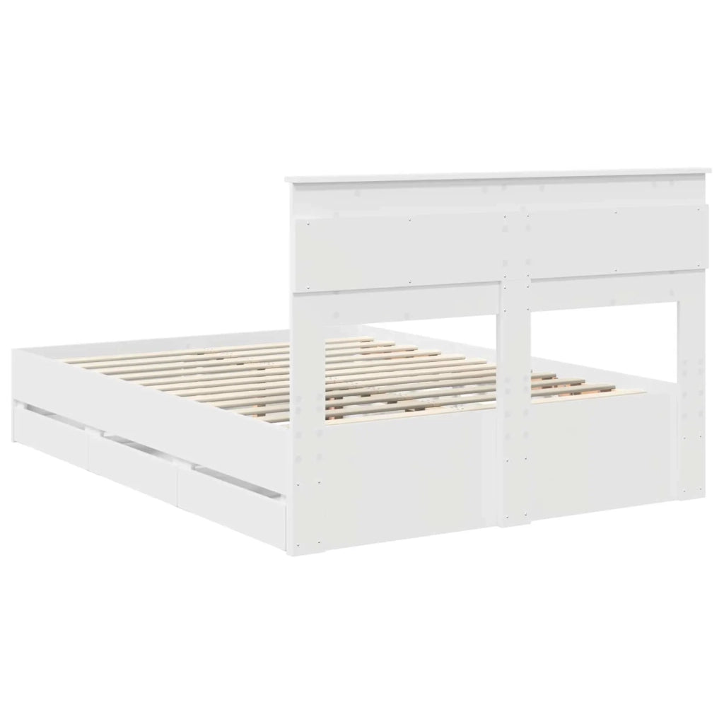 Struttura del letto Bianco 160 x 200 cm Legno Ingegnerizzato