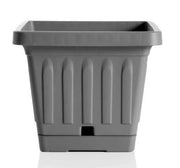BAMA VASO DA TERRA QUADRATO 40 X 40 CM COLORE GRIGIO