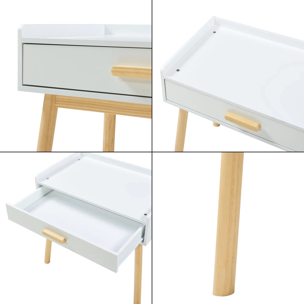 Set scrivania e sedia per bambini bianco naturale 03_0009409