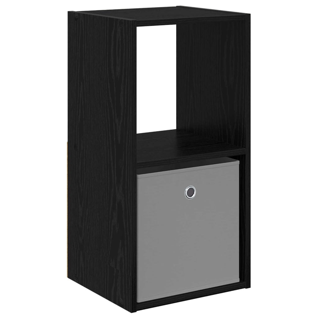 Comodino Rovere Nero 35 x 32 x 68,5 cm Legno multistrato 8000630