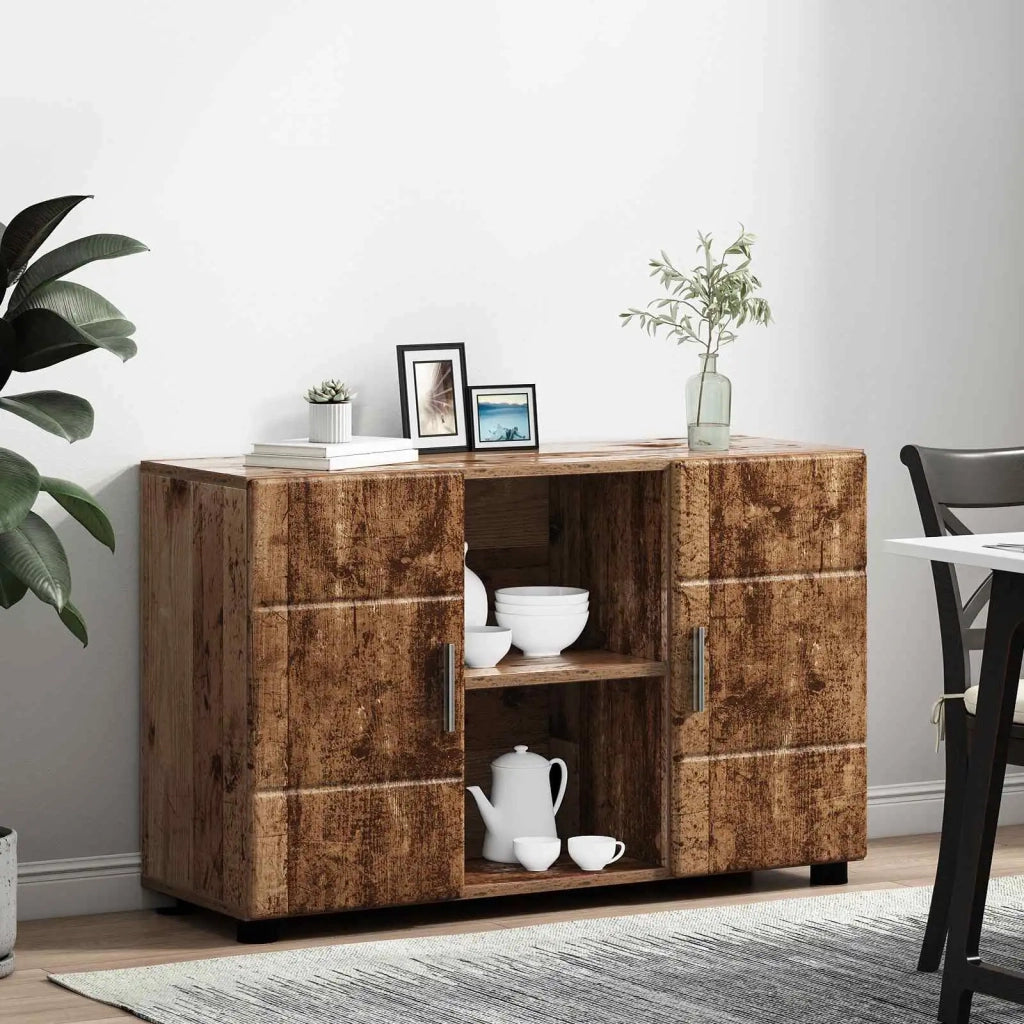 Credenza con porta FLORIN Legno vecchio 88,5 x 30,5 x 55,5 cm 880299