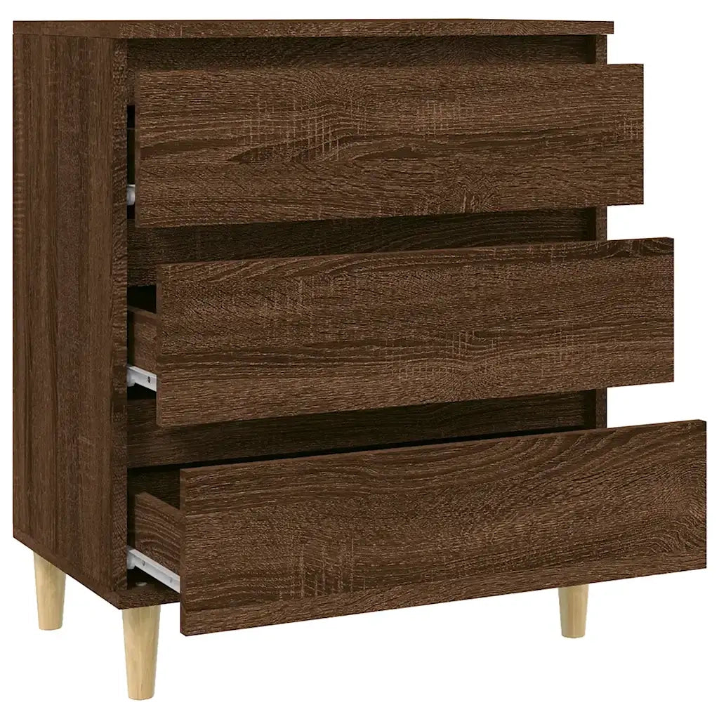Credenza Rovere Marrone 60x35x70 cm in Legno Multistrato cod mxl 27282