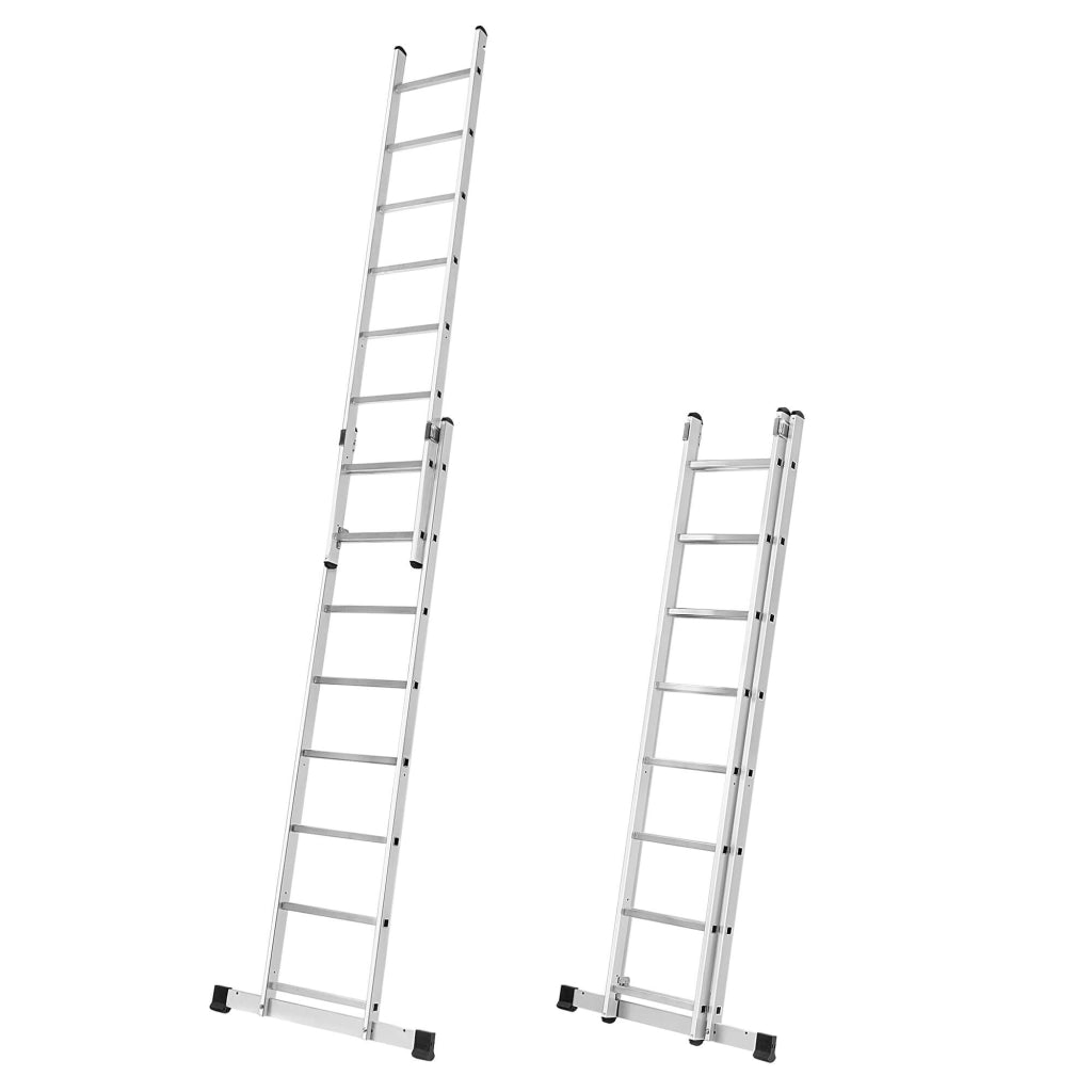 KADAX Mini ponteggio in alluminio 2x8 gradini Piattaforma di lavoro Scala 3 in 1 pieghevole