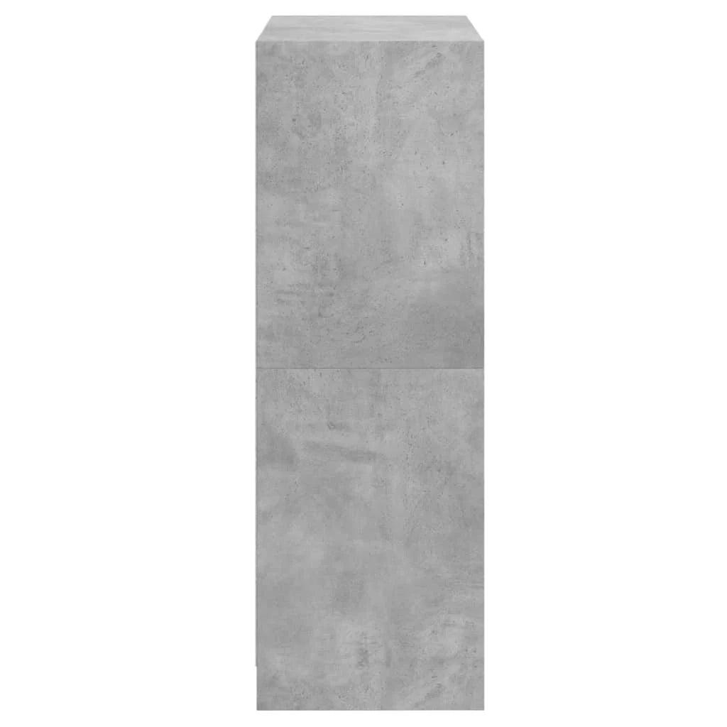 Buffet credenza cassettiera mobiletto mobile contenitore organizer cucina soggiorno salotto alto con ante 68 x 37 x 109 cm legno ingegnerizzato grigio 02_0032239