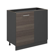 Mobile ad angolo cucina R-Line Grigio nobile/Antracite 86 cm senza piano di lavoro Vicco