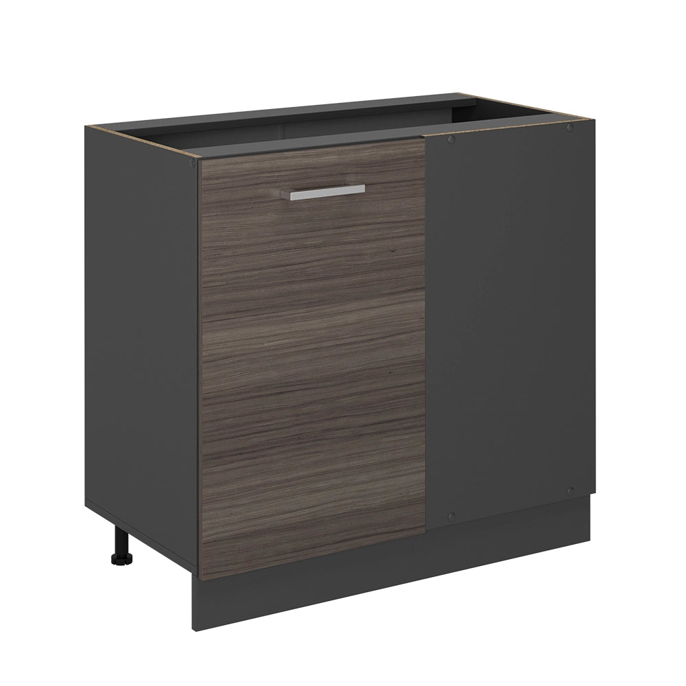Mobile ad angolo cucina R-Line Grigio nobile/Antracite 86 cm senza piano di lavoro Vicco