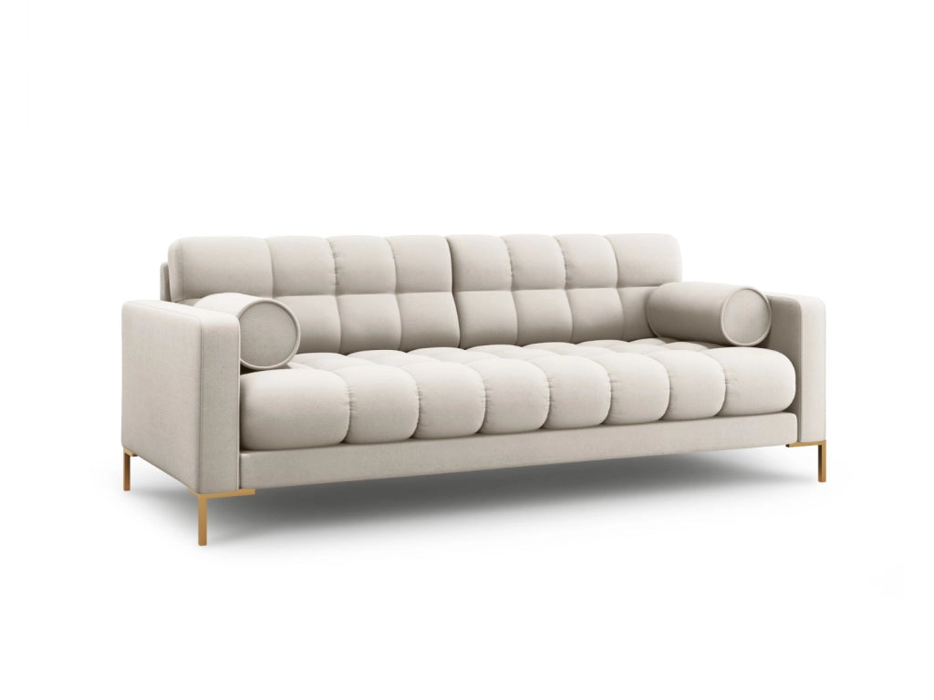 Cosmopolitan Design - Divano "Bali" 4 posti in tessuto strutturato beige 